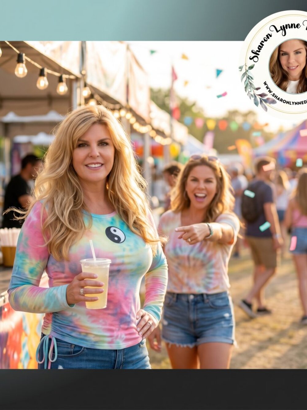 Stella Tweed Tie Dye Peace Long Sleeve Shirt